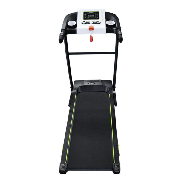 LIFEFIT TM3050 Elektrische Loopband – 1,7 pk Motor, Snelheden tot 10 km/u, 3 Handmatige Kantelingen, LED-Display, 12 Programma's, Opvouwbaar met USB/AUX-aansluitingen - Afbeelding 3