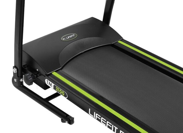 LIFEFIT TM3100 Elektrische Loopband – 2 PK Motor, Snelheden tot 12 km/u, 3 Handmatige Kantelingen, LCD-Display, HRC-Programma, Bluetooth en Tablethouder - Afbeelding 8