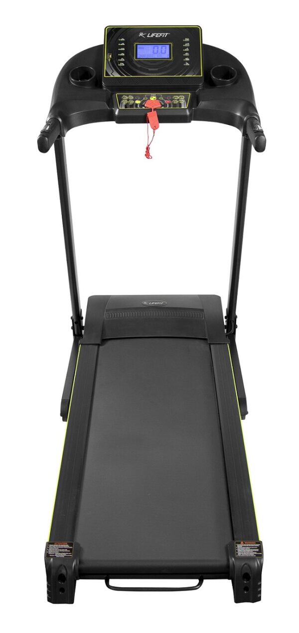 LIFEFIT TM3300 Elektrische Loopband – 3 PK Motor, Snelheden 0,8-17 km/u, 3 Niveaus Kanteling, 115x41,5 cm Loopvlak, 5" LCD-Scherm, BODYFAT-Programma, Bluetooth & Borstband, Opvouwbaar met USB-aansluiting - Afbeelding 3