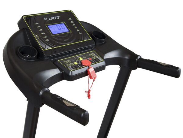 LIFEFIT TM3301 Elektrische Loopband – 3 PK Motor, Snelheden 0,8-17 km/u, 3 Niveaus Kanteling, 115x42 cm Loopoppervlak, 5" LCD-Scherm, 48 Programma's, BODYFAT-Test, Bluetooth met FITSHOW, Opvouwbaar met USB-aansluiting - Afbeelding 5