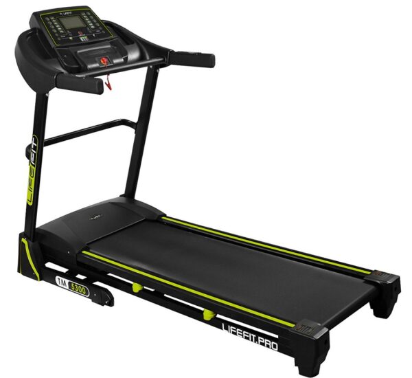 LIFEFIT TM5300 Elektrische Loopband – 5 PK Motor, Snelheden 1-20 km/u, Automatische Kanteling, 99 Programma's, Bluetooth & USB