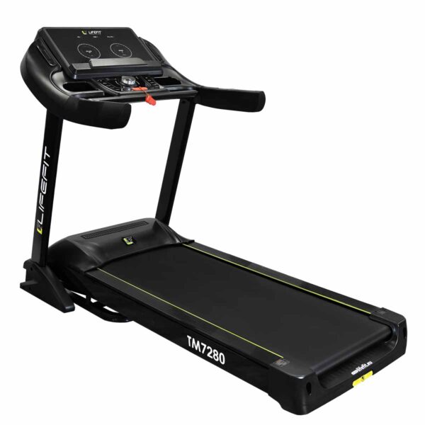 LIFEFIT TM7280 Krachtige Loopband – 7,0 PK Motor, Snelheid 1-20 km/u, Automatische Kanteling, 99 Programma's, Bluetooth & MP3/USB