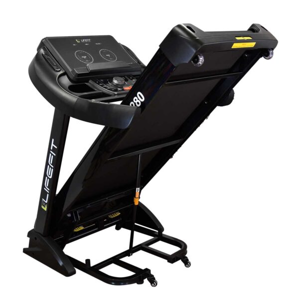 LIFEFIT TM7280 Krachtige Loopband – 7,0 PK Motor, Snelheid 1-20 km/u, Automatische Kanteling, 99 Programma's, Bluetooth & MP3/USB - Afbeelding 5